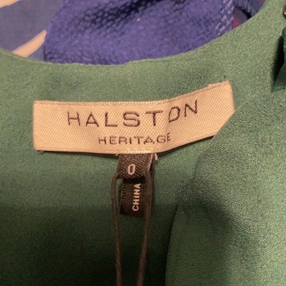 Halston Heritage Green Mini Dress - Picture 3 of 4